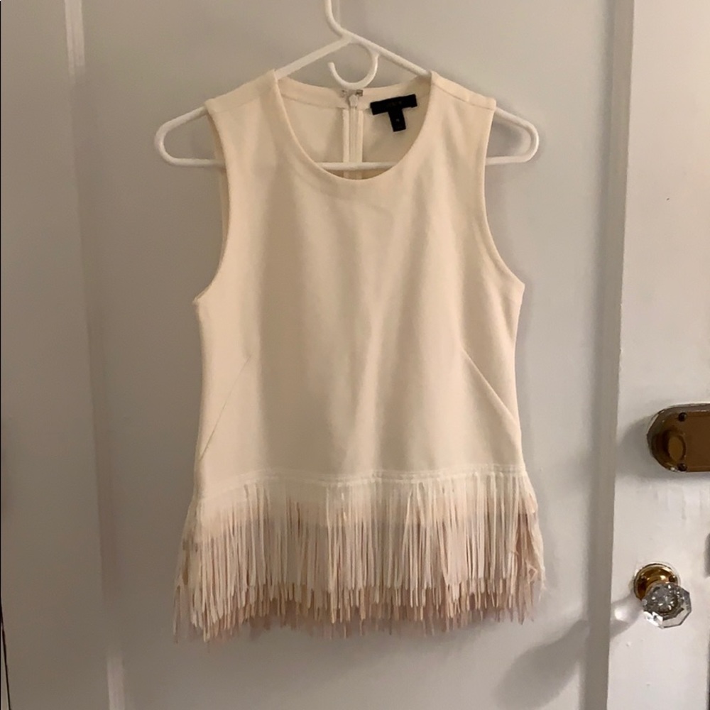 J. Crew cream party top